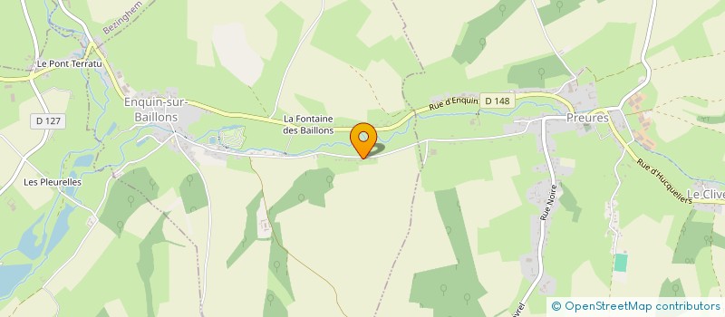 localisation de l'entreprise MONSIEUR CLAUDE LEDOUX  ENQUIN-SUR-BAILLONS