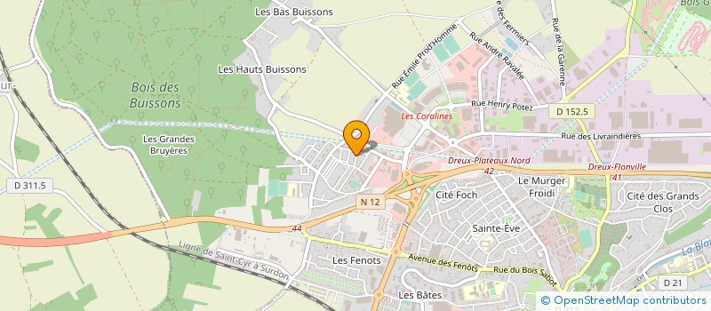localisation de l'entreprise MONSIEUR CLAUDE LEFEBVRE à DREUX