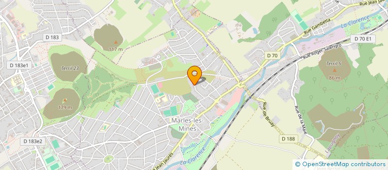 localisation de l'entreprise MONSIEUR CLAUDE LEFEBVRE  MARLES-LES-MINES