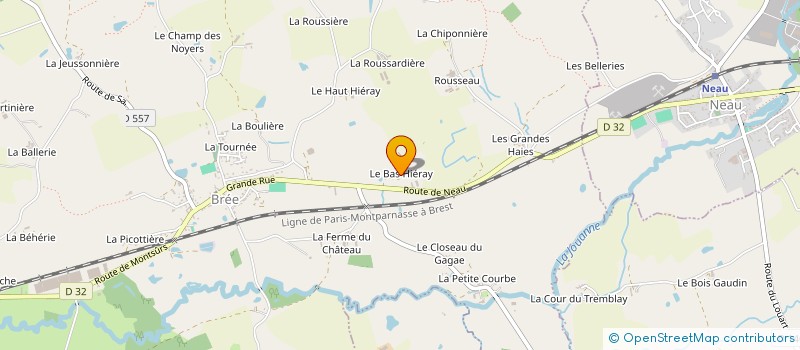 localisation de l'entreprise MONSIEUR CLAUDE LEFEUVRE à BREE