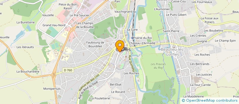 localisation de l'entreprise MONSIEUR CLAUDE LEFEVRE à LOCHES
