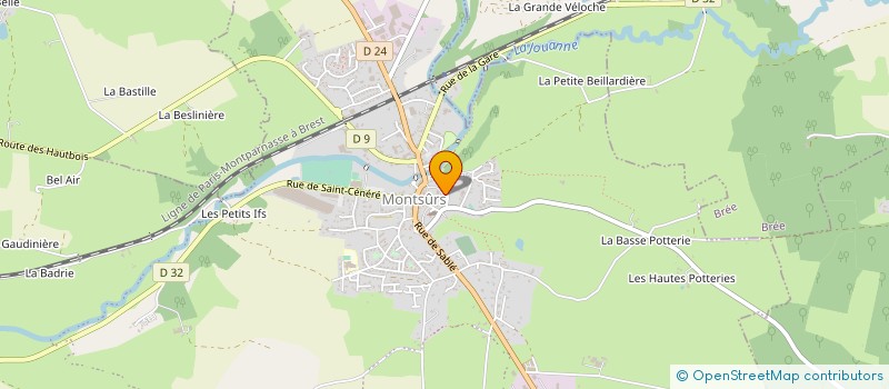 localisation de l'entreprise MONSIEUR CLAUDE LEGENDRE à EVRON