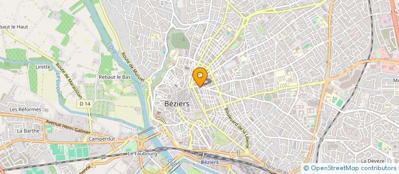 localisation de l'entreprise MONSIEUR CLAUDE LEGOBAQUES  BEZIERS