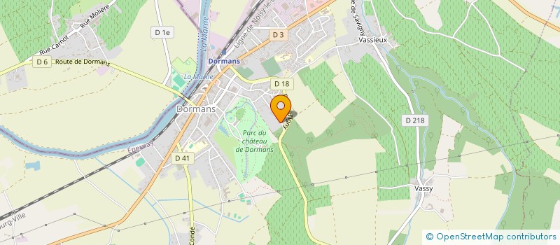 localisation de l'entreprise MONSIEUR CLAUDE LEGRAND  DORMANS