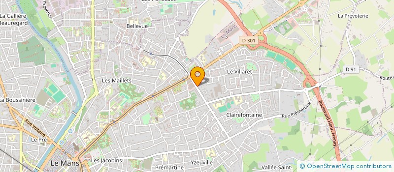localisation de l'entreprise MONSIEUR CLAUDE LEHERISSIER à LE MANS