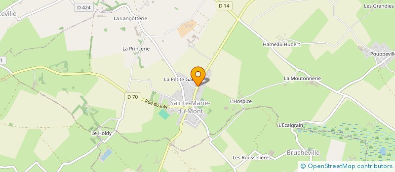 localisation de l'entreprise MONSIEUR CLAUDE LEHOT  SAINTE-MARIE-DU-MONT