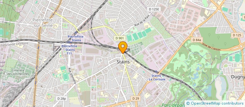 localisation de l'entreprise MONSIEUR CLAUDE LELIEVRE à STAINS