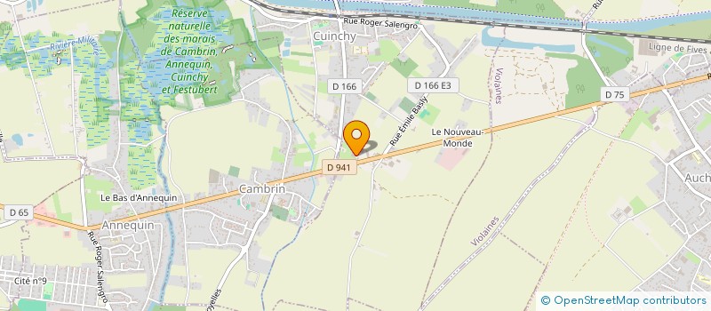 localisation de l'entreprise MONSIEUR CLAUDE LEMAIRE  CUINCHY