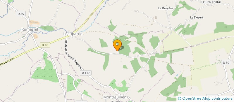 localisation de l'entreprise MONSIEUR CLAUDE LEPETIT  LEAUPARTIE