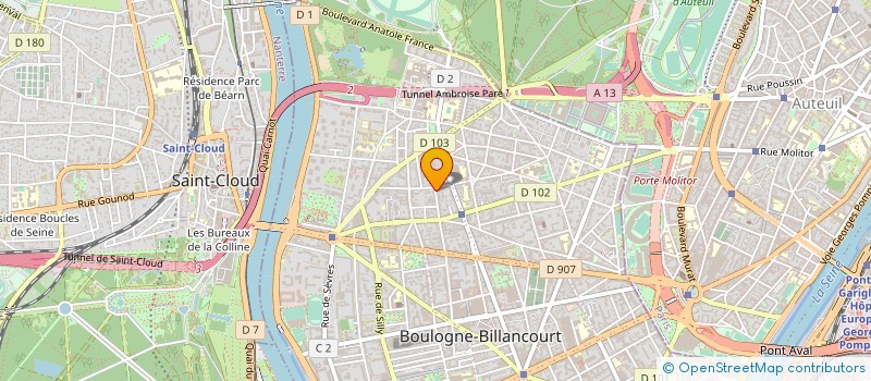 localisation de l'entreprise MONSIEUR CLAUDE LEPINTRE à BOULOGNE-BILLANCOURT