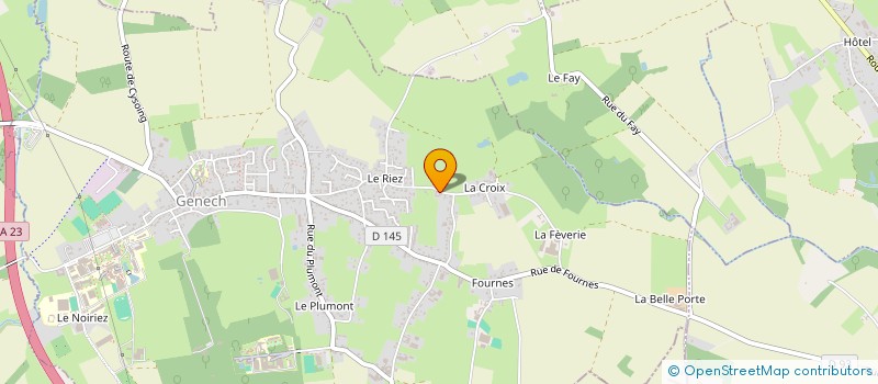 localisation de l'entreprise MONSIEUR CLAUDE LEPOUTRE  GENECH