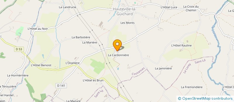 localisation de l'entreprise MONSIEUR CLAUDE LERENARD  HAUTEVILLE-LA-GUICHARD