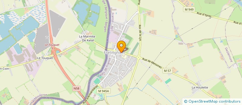 localisation de l'entreprise MONSIEUR CLAUDE LEROY  FRELINGHIEN