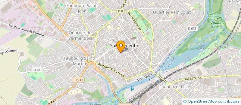 localisation de l'entreprise MONSIEUR CLAUDE LEROY à SAINT-QUENTIN
