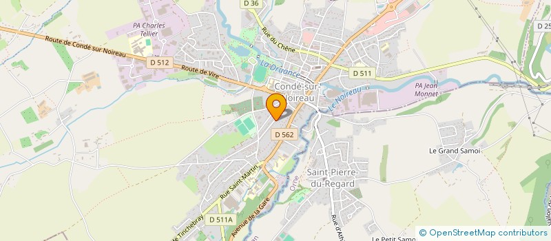 localisation de l'entreprise MONSIEUR CLAUDE LEROY  CONDE-EN-NORMANDIE