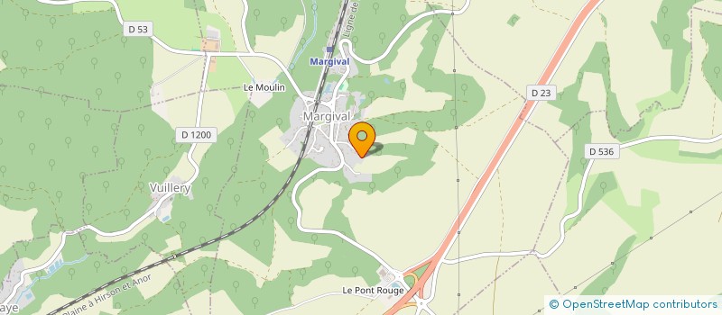 localisation de l'entreprise MONSIEUR CLAUDE LEROY  MARGIVAL