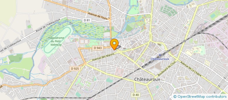 localisation de l'entreprise MONSIEUR CLAUDE LESAGE à CHATEAUROUX
