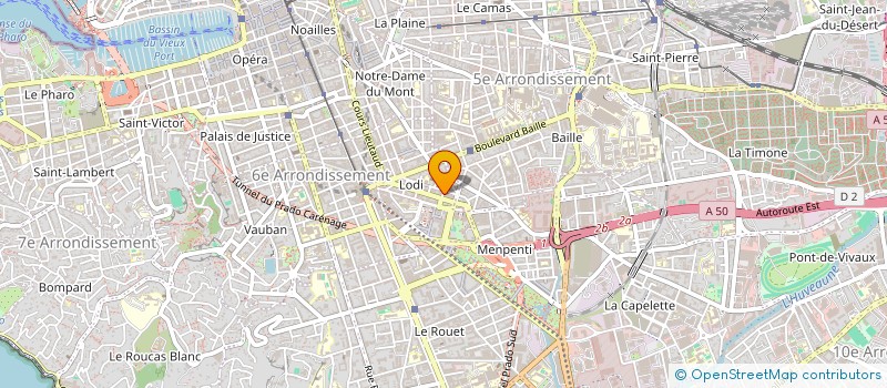 localisation de l'entreprise MONSIEUR CLAUDE LESAGE à MARSEILLE