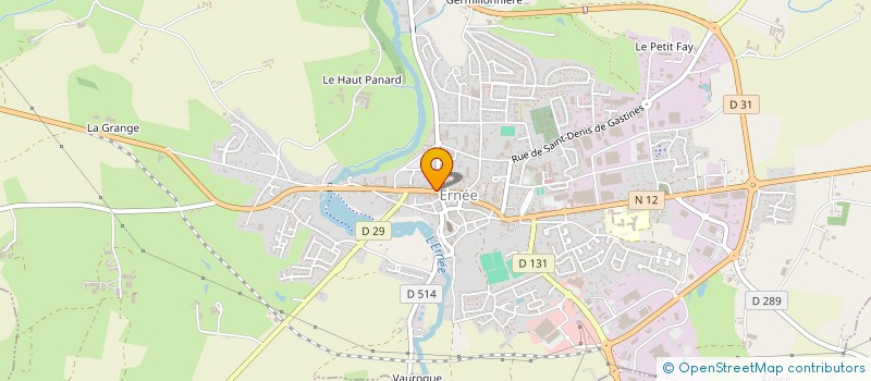 localisation de l'entreprise MONSIEUR CLAUDE LESAULNIER à ERNEE