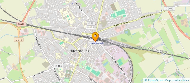 localisation de l'entreprise MONSIEUR CLAUDE LESAY  HAZEBROUCK