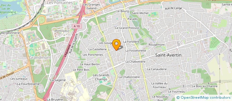 localisation de l'entreprise MONSIEUR CLAUDE LESMIER  SAINT-AVERTIN