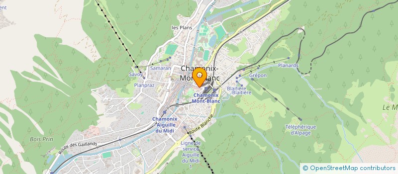 localisation de l'entreprise MONSIEUR CLAUDE LESUEUR à CHAMONIX-MONT-BLANC