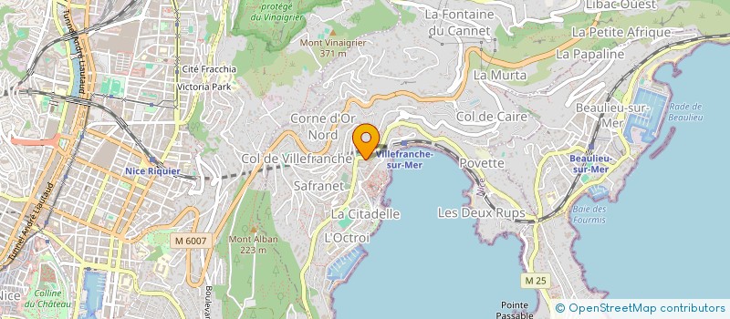 localisation de l'entreprise MONSIEUR CLAUDE LETT à VILLEFRANCHE-SUR-MER