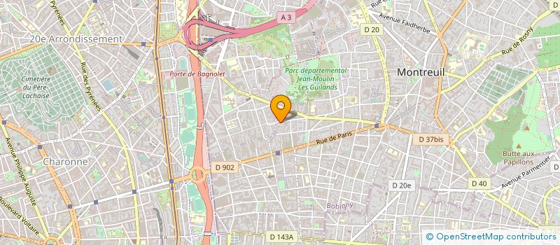 localisation de l'entreprise MONSIEUR CLAUDE LEVEQUE à MONTREUIL
