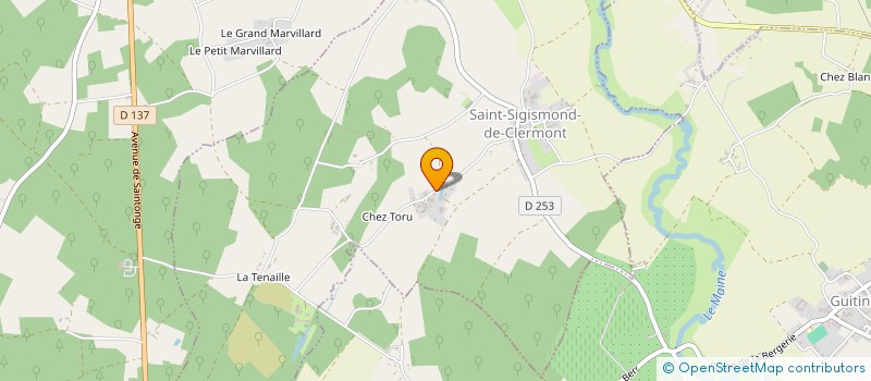 localisation de l'entreprise MONSIEUR CLAUDE LIAIGRE  SAINT-SIGISMOND-DE-CLERMONT