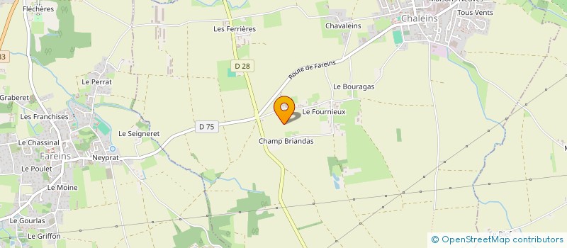 localisation de l'entreprise MONSIEUR CLAUDE LIMANDAS  CHALEINS