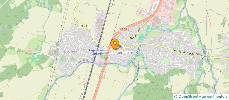 localisation de l'entreprise MONSIEUR CLAUDE LINGELSER  FEGERSHEIM