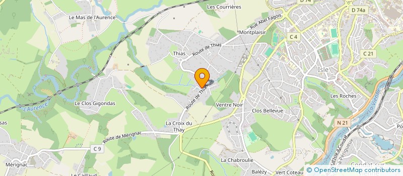 localisation de l'entreprise MONSIEUR CLAUDE LIZEAUX  ISLE