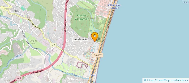 localisation de l'entreprise MONSIEUR CLAUDE LOBMANN  ANTIBES