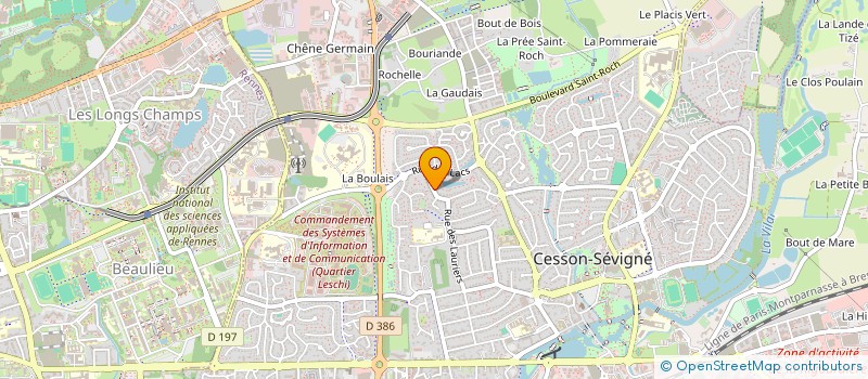 localisation de l'entreprise MONSIEUR CLAUDE LOISY  CESSON-SEVIGNE