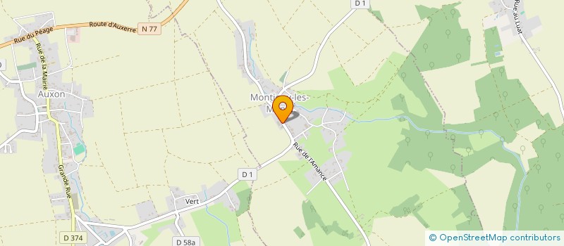 localisation de l'entreprise MONSIEUR CLAUDE LORNE  MONTIGNY-LES-MONTS