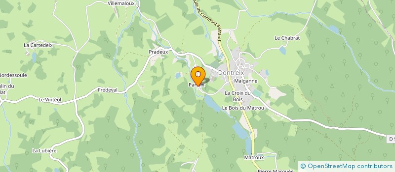 localisation de l'entreprise MONSIEUR CLAUDE LOUBAUD à DONTREIX