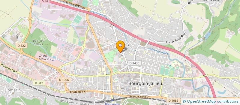 localisation de l'entreprise MONSIEUR CLAUDE LOUBIER à BOURGOIN-JALLIEU