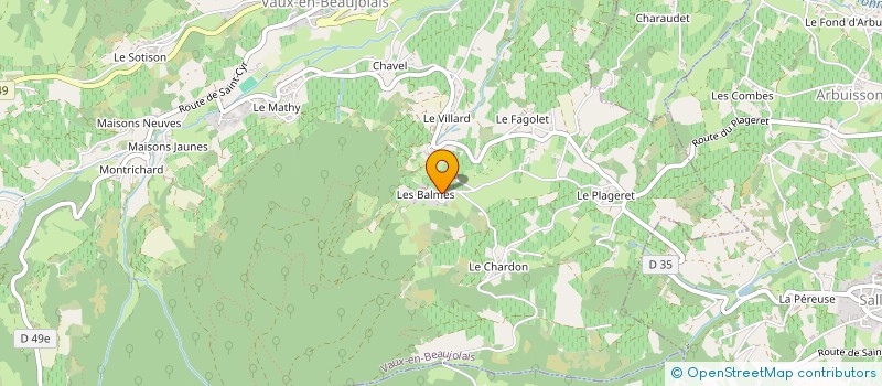 localisation de l'entreprise MONSIEUR CLAUDE LOUCHART à VAUX EN BEAUJOLAIS