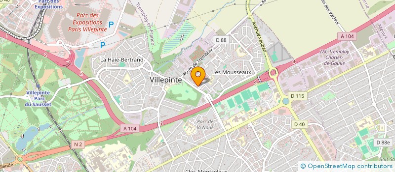 localisation de l'entreprise MONSIEUR CLAUDE LOUIS-MARIE à VILLEPINTE