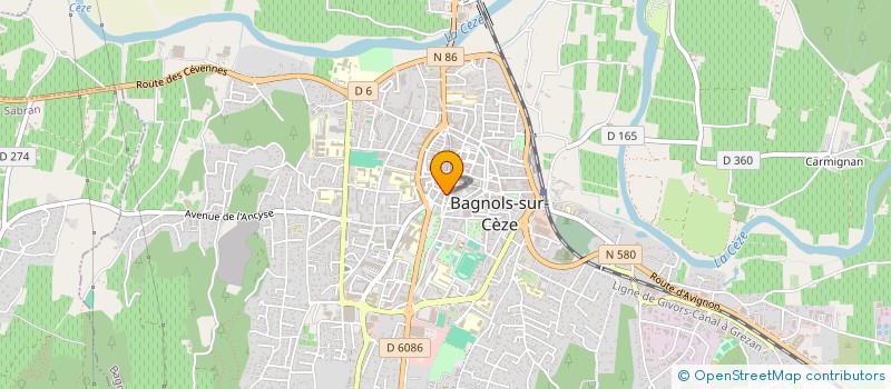 localisation de l'entreprise MONSIEUR CLAUDE LOUISET à BAGNOLS-SUR-CEZE