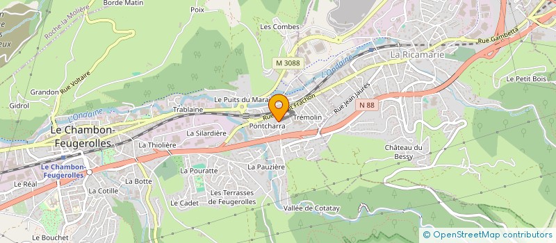 localisation de l'entreprise MONSIEUR CLAUDE LOUISON à LE CHAMBON-FEUGEROLLES