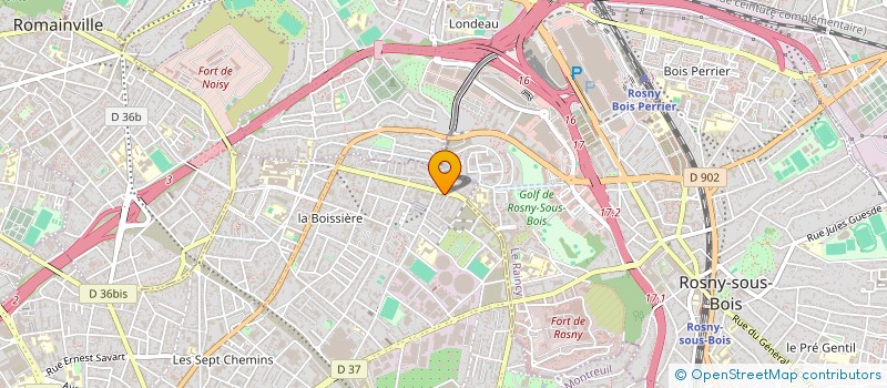 localisation de l'entreprise MONSIEUR CLAUDE LOUISSAINT à MONTREUIL