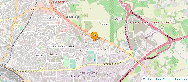 localisation de l'entreprise MONSIEUR CLAUDE LOURIAC à BEZIERS