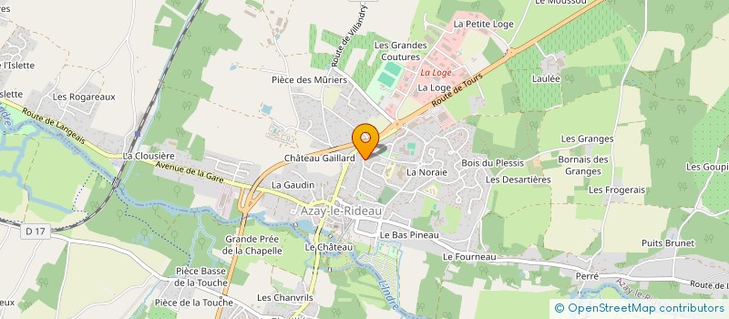 localisation de l'entreprise MONSIEUR CLAUDE LOUSSIER à AZAY-LE-RIDEAU