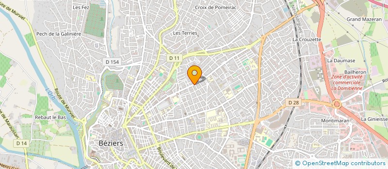 localisation de l'entreprise MONSIEUR CLAUDE LOZANO à BEZIERS