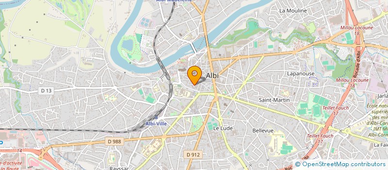 localisation de l'entreprise MONSIEUR CLAUDE LUC à ALBI