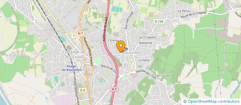 localisation de l'entreprise MONSIEUR CLAUDE LUC YVES VALLOT  ROUSSILLON