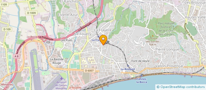 localisation de l'entreprise MONSIEUR CLAUDE LUCA à CANNES