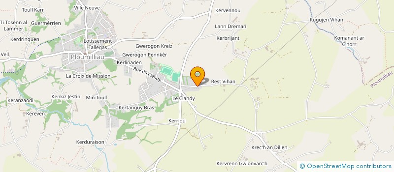 localisation de l'entreprise MONSIEUR CLAUDE LUCAS  PLOUMILLIAU