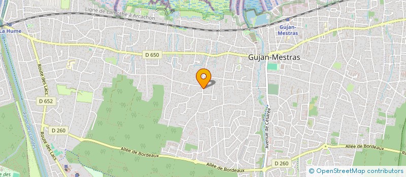localisation de l'entreprise MONSIEUR CLAUDE LURO  GUJAN-MESTRAS